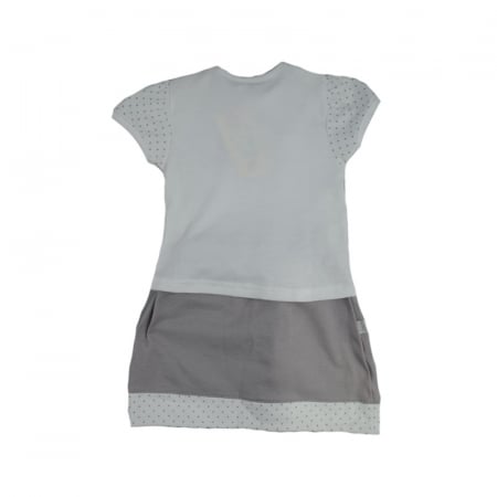 Compleu 2 piese de vara pentru fete Koala Pralinka 04-096A_62 cm, Alb [1]