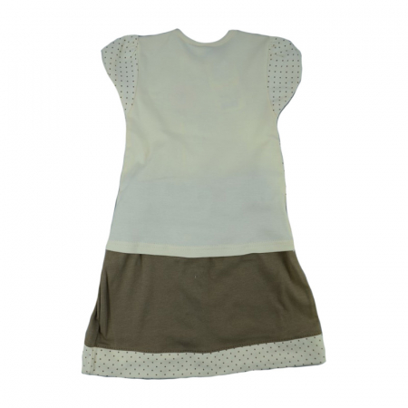 Compleu 2 piese de vara pentru fete Koala Pralinka 04-097_68 cm, Crem [1]