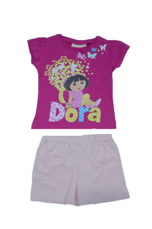 Compleuri fete de vara - Compleu 2 piese pentru fete Disney NT03-R-98, Roz