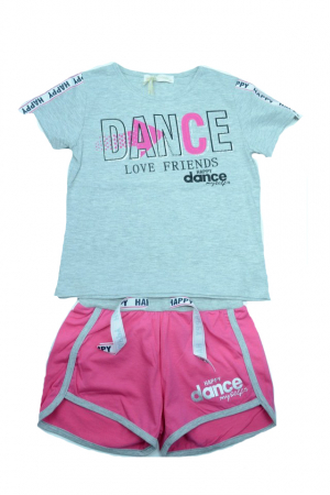 Compleuri fete de vara - Compleu 2 piese pentru fete Happy House FOFO-066G-116, Multicolor
