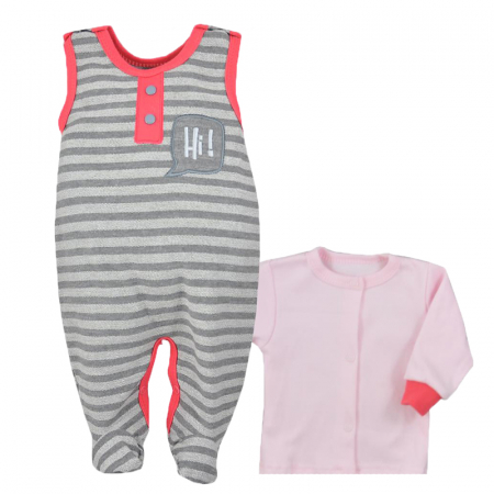 Compleuri  fete maneca lunga - Compleu 2 piese pentru fete Koala HI 07-625-56-cm, Multicolor