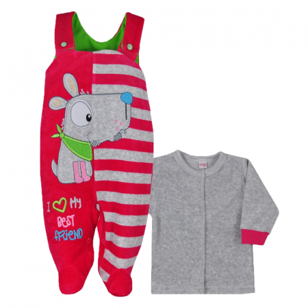 Compleuri  fete maneca lunga - Compleu 2 piese pentru fete Koala Przyjaciel 05-205-56-cm, Multicolor