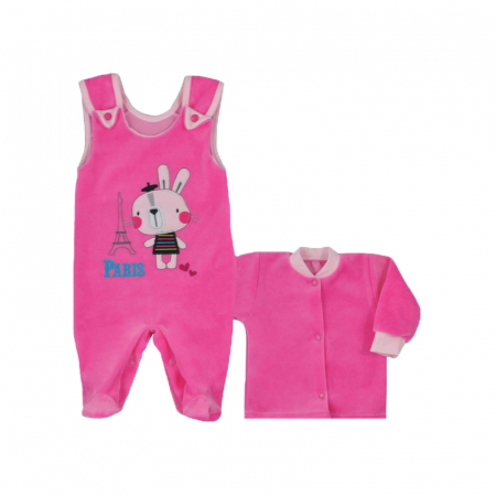 Compleuri  fete maneca lunga - Compleu 2 piese pentru fete Koala Swiata 05-087F-68-cm, Fucsia