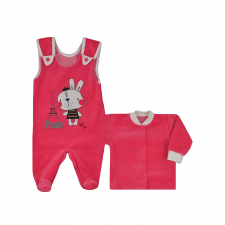 Compleuri  fete maneca lunga - Compleu 2 piese pentru fete Koala Swiata 05-087R-68-cm, Rosu