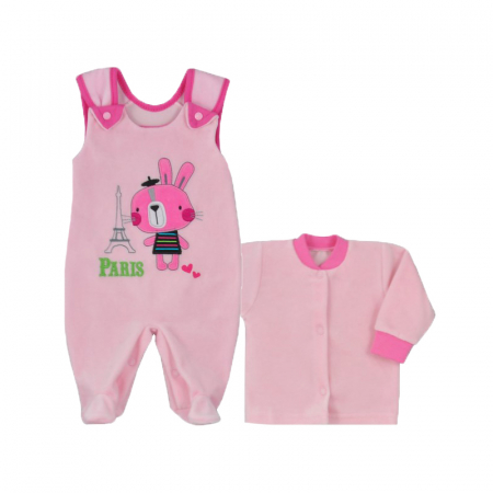 Compleuri  fete maneca lunga - Compleu 2 piese pentru fete Koala Swiata 05-087RO-68-cm, Roz