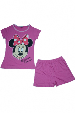 Compleuri fete de vara - Compleu 2 piese pentru fete Minnie Mouse Disney MMC2-128, Roz