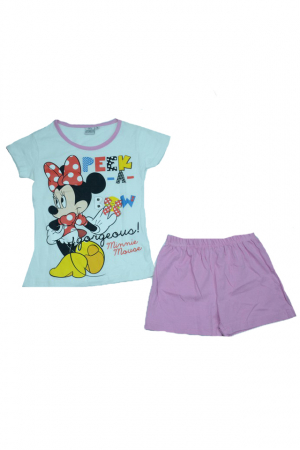 Compleuri fete de vara - Compleu 2 piese pentru fete Minnie Mouse Disney MMD3-A-128, Alb