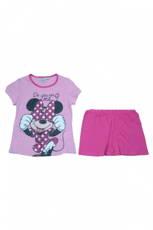 Compleuri fete de vara - Compleu 2 piese pentru fete minnie Mouse Disney OE2031-116, Roz
