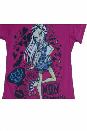 Compleu 2 piese pentru fete Setino Monster 830-081F-116, Fucsia [1]