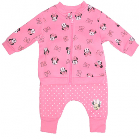 Compleuri  fete maneca lunga - Compleu 2 piese hanorac si pantaloni pentru fete E Plus M EPM5432, Roz