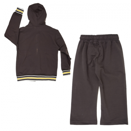 Compleu 2 piese hanorac si pantaloni pentru baieti Wenice KLZD-9, Maro [1]