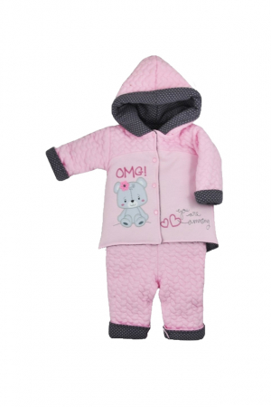 Salopete fete - Compleu 2 piese iarna fete Koala Amazing 05-514R-74, Multicolor