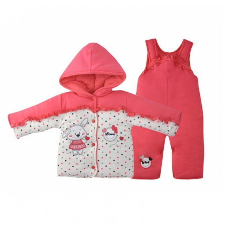 Compleuri  fete maneca lunga - Compleu 2 piese iarna fete Koala Emma 2540-RO-62, Multicolor