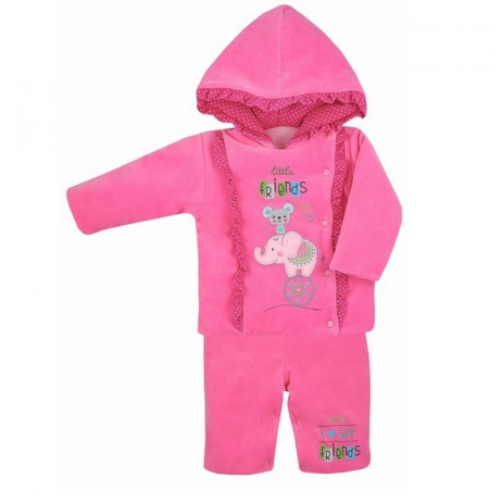 Compleu 2 piese iarna pentru fete Koala Circus 04-510-62-cm, Roz [1]
