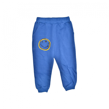 Compleu 2 piese pantaloni lungi si jacheta cu fermoar pentru baieti Mini Junior COMP-TRMJ3, Albastru [2]