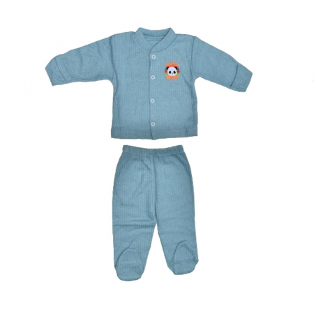 Compleuri baieti maneca lunga - Compleu 2 piese pantaloni si bluza pentru baieti Mini Junior CMPMJ-115-3, Verde