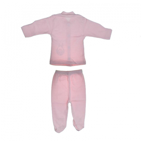 Compleu 2 piese pantaloni si bluza pentru fete Mini Junior CMPMJ-115-7, Roz [1]
