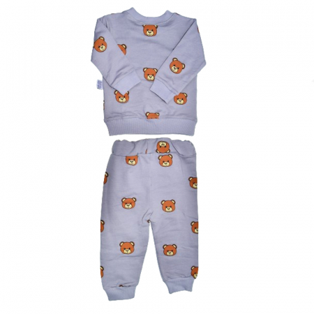 Compleu 2 piese pantaloni si bluza pentru baieti Mini Junior COMP-MJ20, Albastru [1]