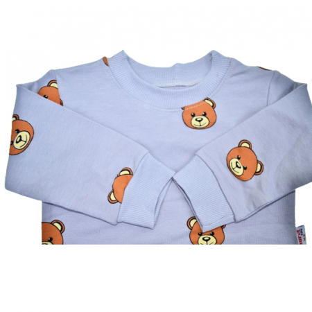 Compleu 2 piese pantaloni si bluza pentru baieti Mini Junior COMP-MJ20, Albastru [2]