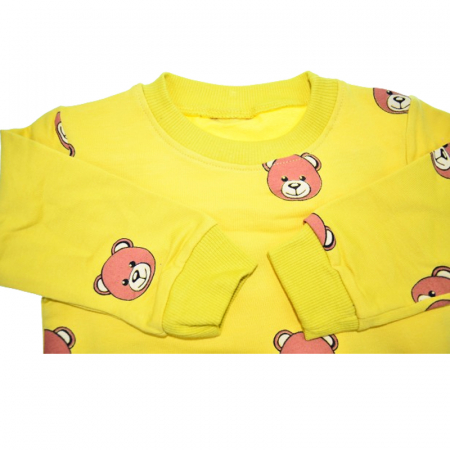 Compleu 2 piese pantaloni si bluza pentru baieti Mini Junior COMP-MJ21, Galben [2]