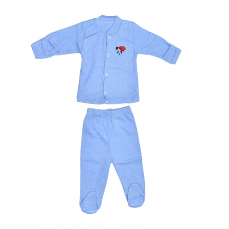 Compleuri baieti maneca lunga - Compleu 2 piese pantaloni si bluza pentru baieti Mini Junior CMPMJ-115-6, Albastru