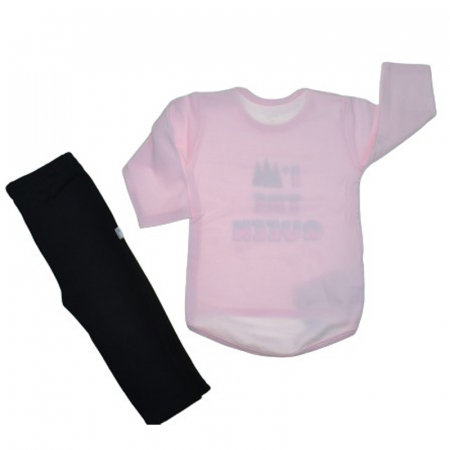 Compleu 2 piese pantaloni si bluza pentru fete Koala 07-771R, Roz [1]