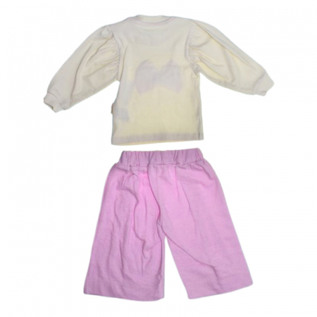 Compleu 2 piese, pantaloni si bluza, pentru fete, Mini Junior 2434M2, Multicolor [1]