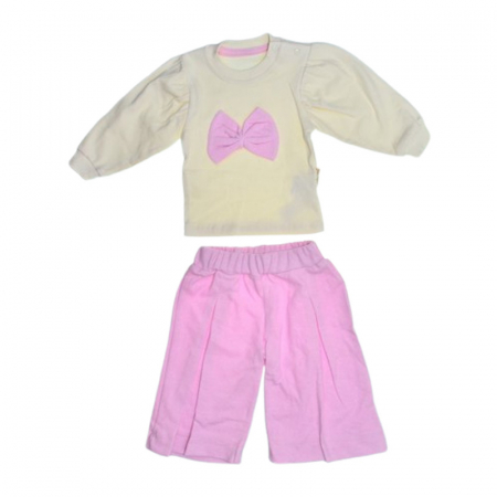 Compleuri  fete maneca lunga - Compleu 2 piese, pantaloni si bluza, pentru fete, Mini Junior 2434M2, Multicolor