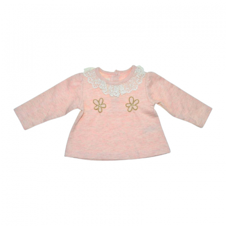 Compleu 2 piese pantaloni si bluza pentru fete Mini Junior, COMP-2304-R, Roz [2]
