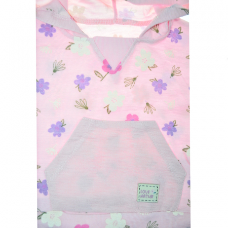 Compleu 2 piese pantaloni si bluza pentru fete Mini Junior COMP-MJ24, Roz [2]