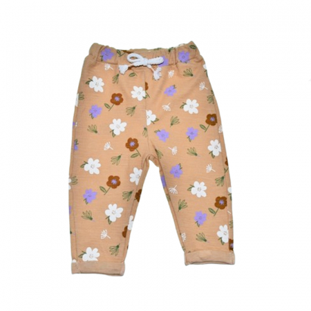 Compleu 2 piese pantaloni si bluza pentru fete Mini Junior SETMJ-44, Bej [2]
