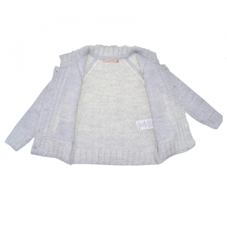 Compleu 2 piese pantaloni si cardigan pentru baieti Mini Junior SETMJ-36, Gri [4]