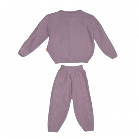 Compleu 2 piese pantaloni si cardigan pentru fete Mini Junior CMP-110M, Mov [1]