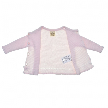 Compleu 2 piese pantaloni si cardigan pentru fete Mini Junior SETMJ-33, Roz [4]