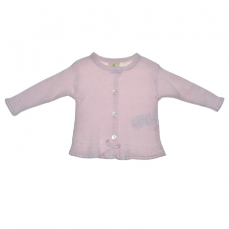 Compleu 2 piese pantaloni si cardigan pentru fete Mini Junior SETMJ-33, Roz [3]