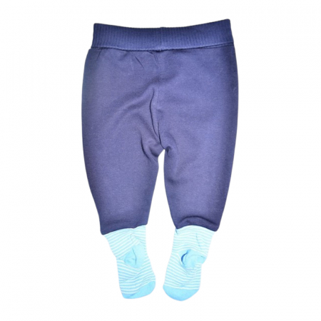Compleu 2 piese, pentru baieti, body si pantaloni, Mini Junior, 243262, Albastru [4]