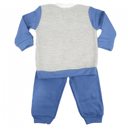 Compleu 3 piese pentru baieti Caretta Baby PRR-90-62, Albastru [1]