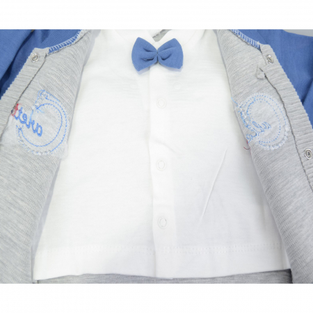 Compleu 3 piese pentru baieti Caretta Baby PRR-90-62, Albastru [2]