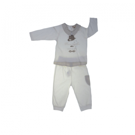 Compleuri baieti maneca lunga - Compleu 2 piese pentru baieti Cassiope 471079-74, Crem