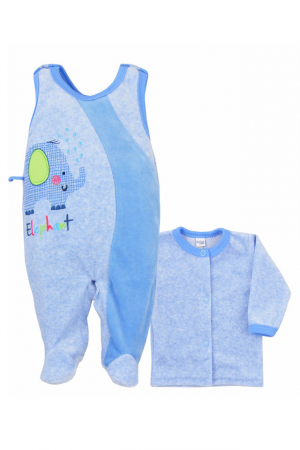 Compleuri baieti maneca lunga - Compleu 2 piese pentru baieti Dumbo Koala 05-412AL-74-cm, Albastru