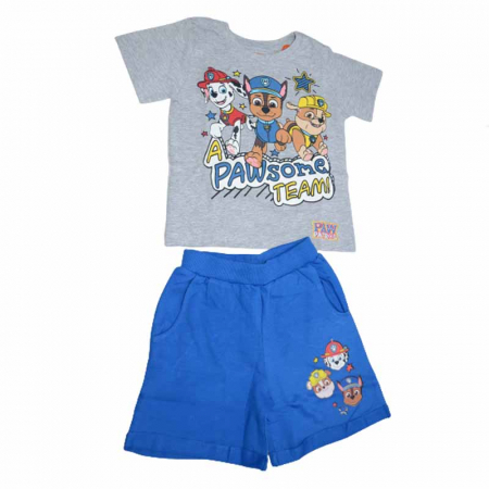 Compleuri baieti de vara - Compleu 2 piese pentru baieti E Plus M Paw Patrol 053027GR, Gri