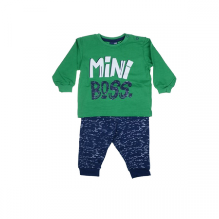 Compleuri baieti maneca lunga - Compleu 2 piese pentru baieti GT 7693-74-cm, Verde
