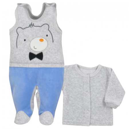 Compleuri baieti maneca lunga - Compleu 2 piese pentru baieti Koala Baloo 07-572G-56-cm, Gri