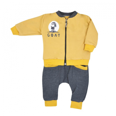 Compleuri baieti maneca lunga - Compleu 2 piese pentru baieti Koala Mountains 08-841, Galben