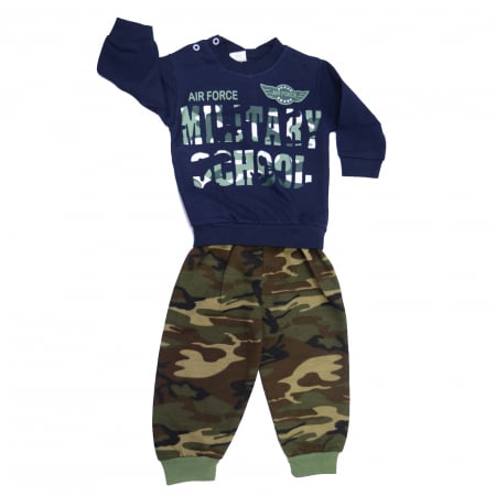 Compleuri baieti maneca lunga - Compleu 2 piese pentru baieti Mini Junior BLK-9-80, Multicolor