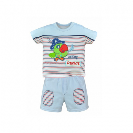 Compleuri baieti de vara - Compleu 2 piese de vara pentru baieti Koala Olek 03-594G_62 cm, Albastru