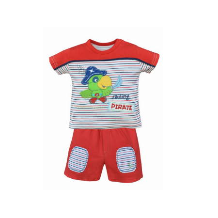 Compleuri baieti de vara - Compleu 2 piese de vara pentru baieti Koala Olek 03-594R_68 cm, Rosu