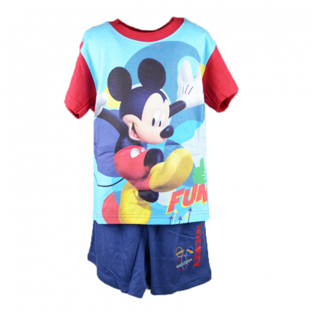 Compleuri baieti de vara - Compleu 2 piese pentru baieti Setino Mickey Mouse 831-165-110-cm, Multicolor