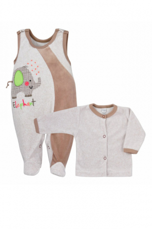 Compleuri baieti maneca lunga - Compleu 2 piese pentru copii Dumbo Koala 05-412M-74-cm, Maro
