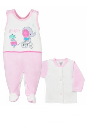 Compleuri  fete maneca lunga - Compleu 2 piese pentru copii Koala 3561-R-68, Roz